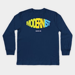 Modernist Rave Kids Long Sleeve T-Shirt